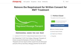 
                            7. Petition · CMTO: Remove the Requirement for Written Consent for ...