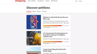 
                            2. Petitions - Change.org