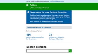 
                            7. Petitions - UK Government and Parliament