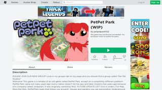 
                            13. PetPet Park (WIP) - Roblox