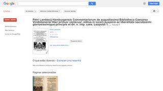
                            13. Petri Lambecij Hamburgensis Commentariorum de augustissima ...