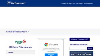 
                            6. Petro 7 - Facturación Electrónica - Gasolineras - FacturaTicket