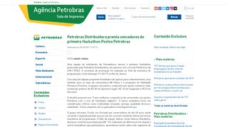 
                            13. Petrobras Distribuidora premia vencedores do primeiro Hackathon ...