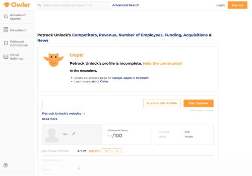 
                            3. Petrock Unlock Competitors, Revenue and Employees - Owler ...