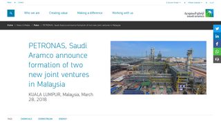 
                            8. PETRONAS, Saudi Aramco announce formation of two new ...