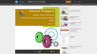 
                            7. Petunjuk manual aplikasi online monitoring span - SlideShare