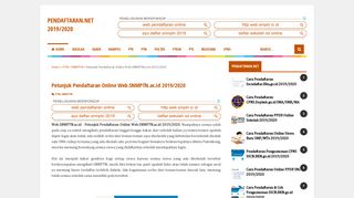 
                            11. Petunjuk Pendaftaran Online Web.SNMPTN.ac.id 2019/2020 ...