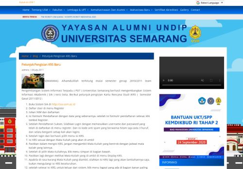 
                            3. Petunjuk Pengisian KRS Baru - Universitas Semarang