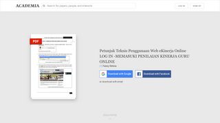 
                            3. Petunjuk Teknis Penggunaan Web eKinerja Online LOG IN ...