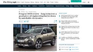 
                            10. Peugeot 3008 review – 'Car of the Year' on long-term test