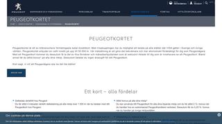
                            6. PEUGEOT | Fördelar med Peugeotkortet