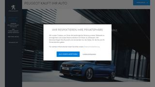 
                            8. PEUGEOT KAUFT IHR AUTO - Kostenlose Fahrzeugbewertung