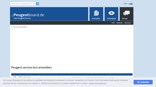 
                            11. Peugeot service box anmelden - Peugeotforum | .:Peugeotboard.de