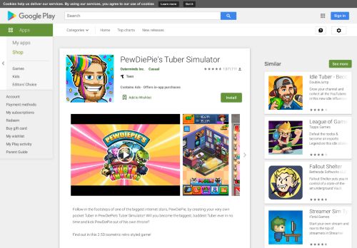 
                            3. PewDiePie's Tuber Simulator - Apps on Google Play