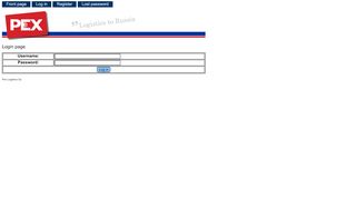 
                            7. PEX - Login page