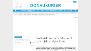 
                            2. Pfaffenhofen: Das Soziale Netzwerk Pafnet wird nach 15 Jahren ...