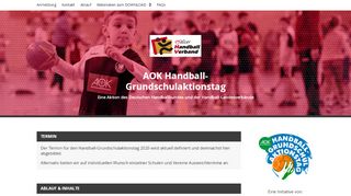 
                            11. Pfälzer HV | AOK Handball-Grundschulaktionstag