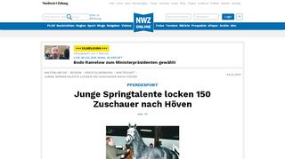 
                            3. Pferdesport HöVEN: Junge Springtalente locken 150 Zuschauer nach ...