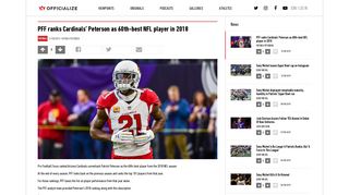 
                            11. PFF ranks Cardinals' Peterson as 60th-best NFL player in 2018 ...