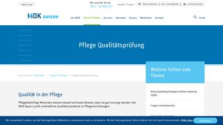 
                            3. Pflege Qualitätsprüfung | MDK Bayern