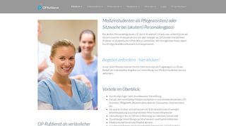 
                            8. Pflegedienst & Sitzwache - OP-Rufdienst