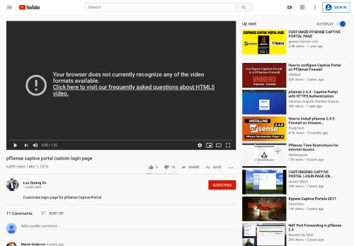 
                            2. pfSense captive portal custom login page - YouTube
