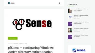 
                            1. pfSense - configuring Windows Active directory authentication | GeekLK