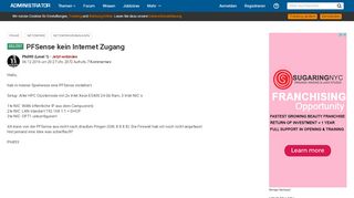 
                            4. PFSense kein Internet Zugang - Administrator