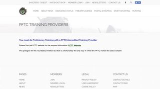 
                            2. PFTC Training Providers | National Hunting and Shooting Association