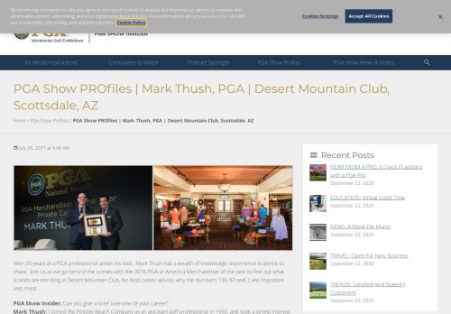
                            9. PGA Show PROfiles | Mark Thush, PGA | Desert Mountain Club ...