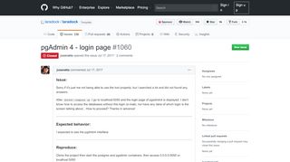 
                            5. pgAdmin 4 - login page · Issue #1060 · laradock/laradock · GitHub