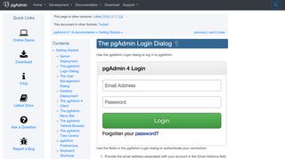 
                            1. pgAdmin Login Dialog — pgAdmin 4 4.2 documentation