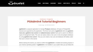 
                            13. PGAdmin4 Tutorial Beginners – Linux Hint