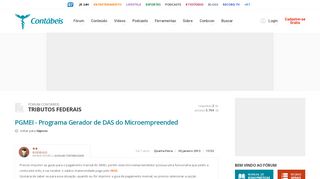 
                            9. PGMEI - Programa Gerador de DAS do Microempreended - Portal Contábeis