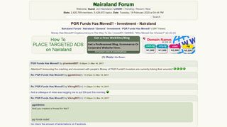 
                            1. PGR Funds Has Moved!! - Investment - Nigeria - Nairaland Forum