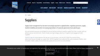 
                            6. PGS Supplier Portal | PGS