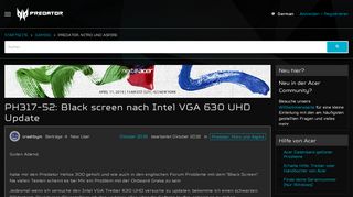 
                            9. PH317-52: Black screen nach Intel VGA 630 UHD Update — Acer ...