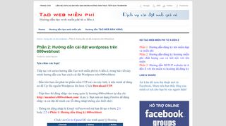 
                            10. Phần 2: Hướng dẫn cài đặt wordpress trên 000webhost | Tạo Web ...