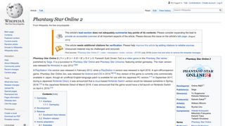 
                            11. Phantasy Star Online 2 - Wikipedia