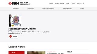 
                            12. Phantasy Star Online - IGN.com