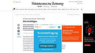 
                            2. Phantom-Aktien - Die Untätigen - Wirtschaft - Süddeutsche.de