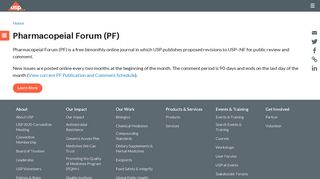 
                            4. Pharmacopeial Forum (PF) | USP