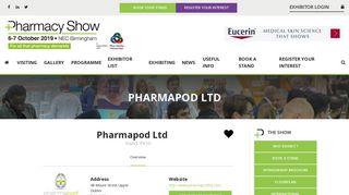 
                            11. Pharmapod Ltd - Pharmacy Show 2018 - Pharmacy Show | Largest ...