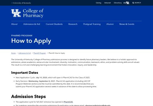 
                            1. PharmD Student Resources | UK College of Pharmacy
