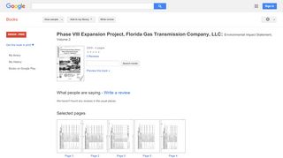 
                            12. Phase VIII Expansion Project, Florida Gas Transmission ...