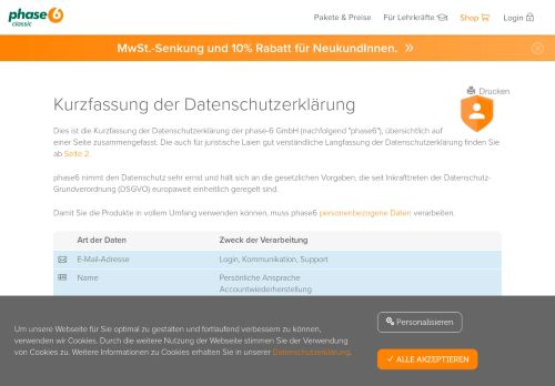 
                            9. phase6 classic - Datenschutz / Einverständnis