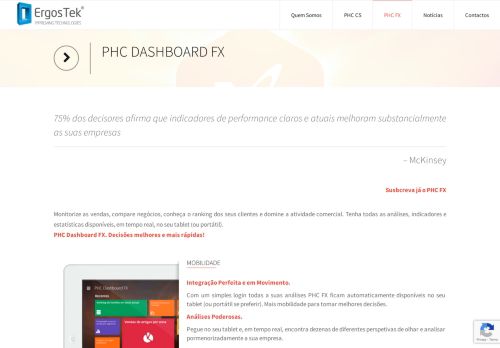 
                            5. PHC Dashboard FX | Soluções PHC