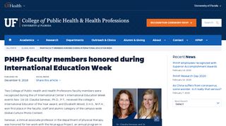 
                            10. PHHP faculty members honored during International Education Week ...