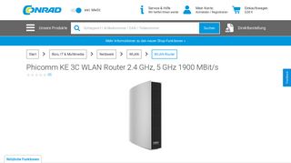 
                            11. Phicomm KE 3C WLAN Router 2.4 GHz, 5 GHz 1900 MBit/s kaufen