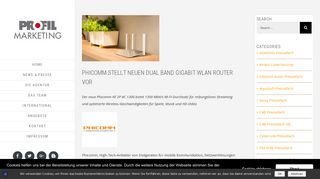 
                            12. Phicomm stellt neuen Dual Band Gigabit WLAN Router vor - Profil ...